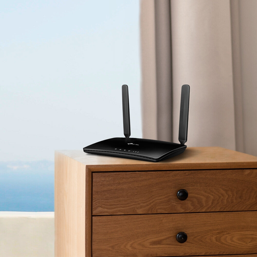 TP-Link TL-MR6400 trådlös router Snabb Ethernet Singel-band (2,4 GHz) 4G Svart