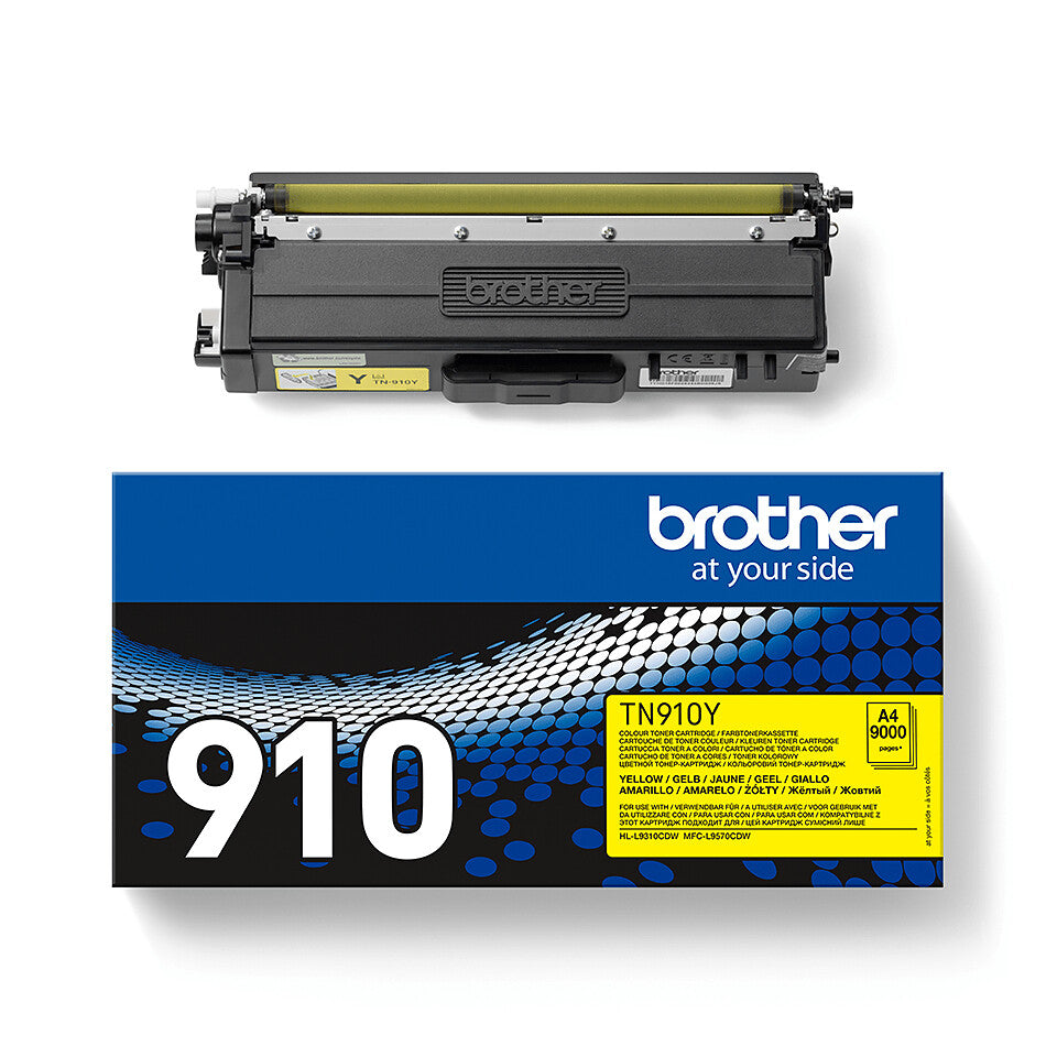 Brother TN-910Y Tonerkassett 1 styck Original Gul