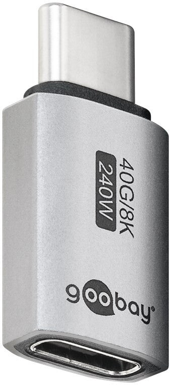 Goobay 74447 kabelomvandlare (hane/hona) USB-C Silver