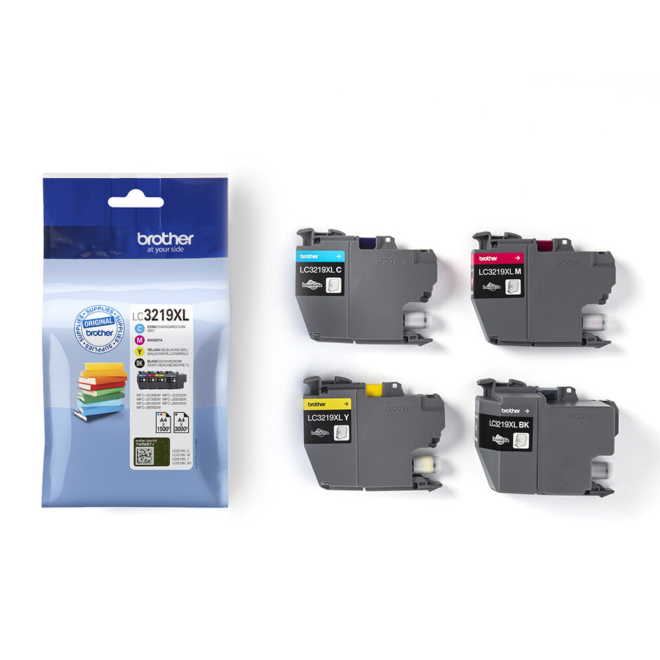 Brother LC3219XLVAL Tonerkassett 4 styck Original Svart, Cyan, Magenta, Gul