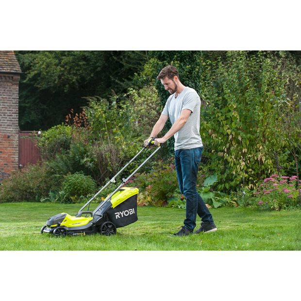Ryobi OLM1833B Handgräsklippare Batteri Svart, Grön