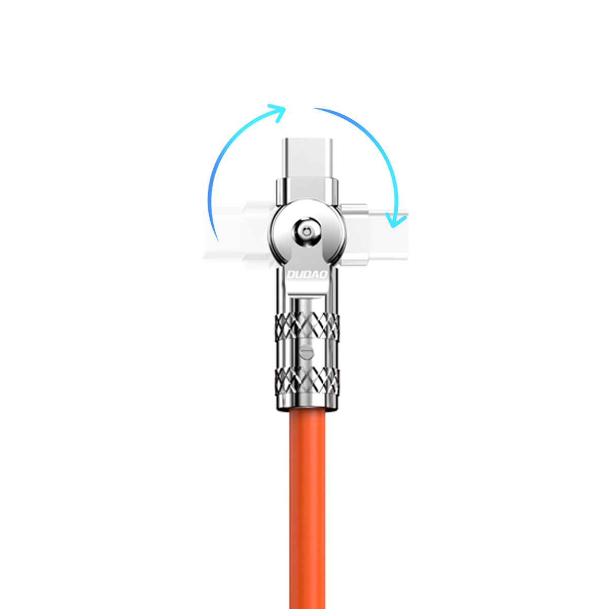 DUDAO L24CC 120W USB-C - USB-C Cable USB-kablar 1 m USB C Orange