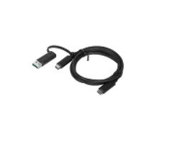 Lenovo 4X90U90618 USB-kablar USB 3.2 Gen 1 (3.1 Gen 1) 1 m USB A/USB C USB C Svart