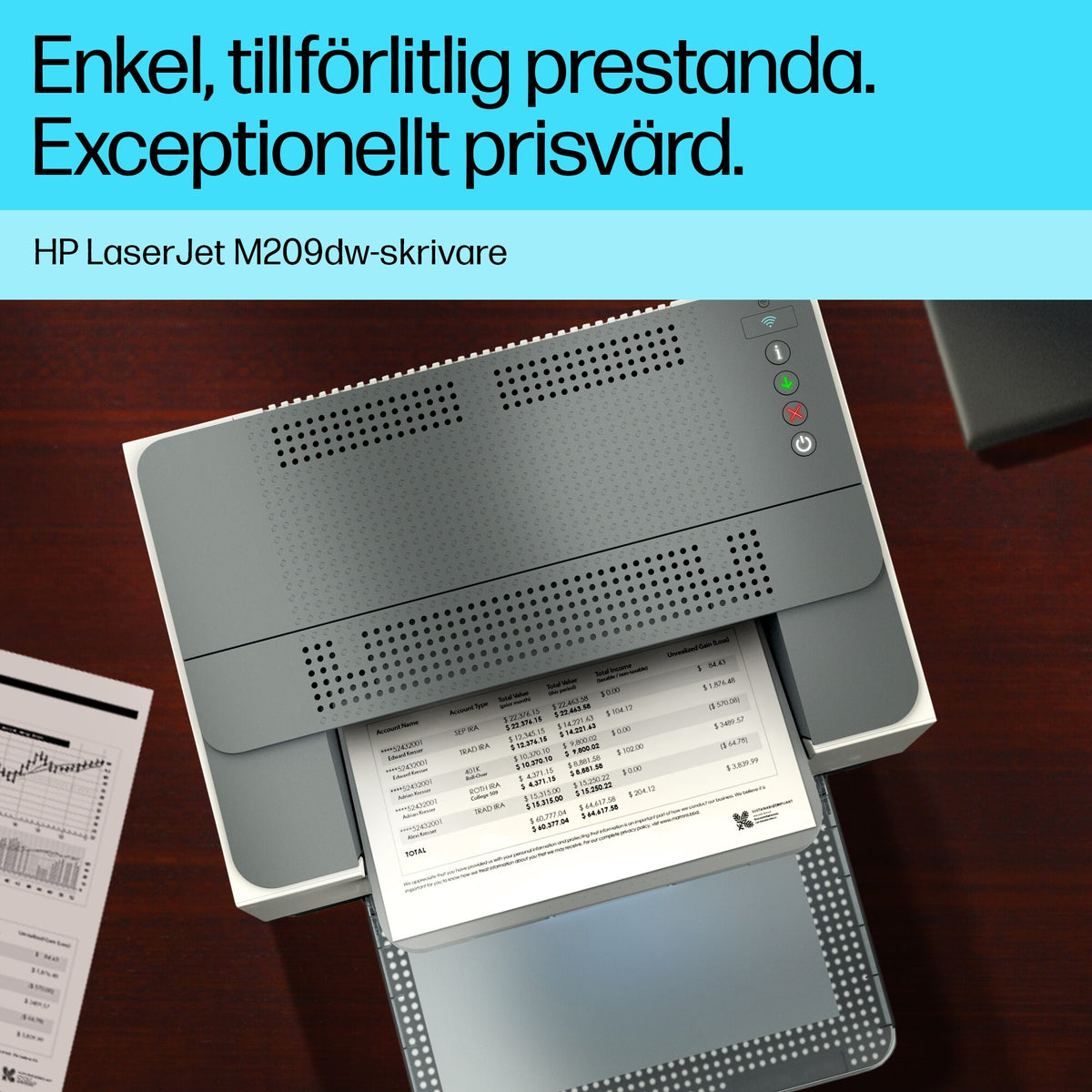 HP LaserJet M209dw skrivare