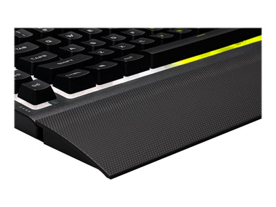 Corsair K55 RGB PRO Gamingtangentbord – Nordisk Layout, RGB (16,8M), Anti-Ghosting, USB, Handledsstöd (Svart)