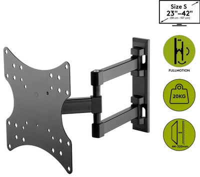 Goobay 49715 tv-fäste 106,7 cm (42") Svart