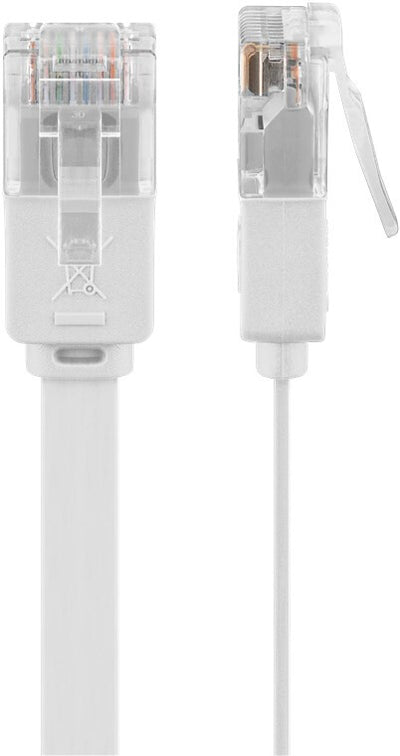 Goobay 95150 nätverkskablar Vit 0,5 m Cat6 U/UTP (UTP)