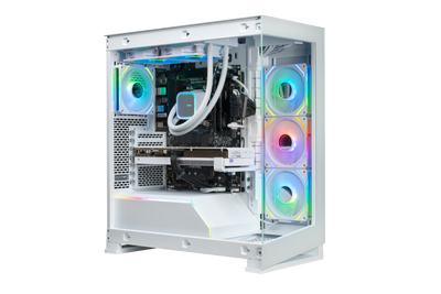 Shark RGBeast White R700 Gaming PC AMD Ryzen 7 9700X/RX9070XT 16G/16GB DDR5 /1TB - stationär dator