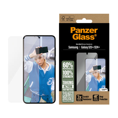 PanzerGlass Ultra Wide Fit Genomskinligt skärmskydd Samsung 1 styck