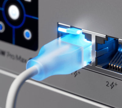 Ubiquiti UACC-Cable-Patch-EL-0.15M-W-24 nätverkskablar Translucent, Vit 0,15 m Cat6