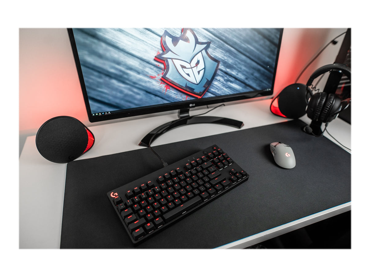 Logitech G Pro Mechanical Gaming Keyboard – GX Blue Clicky, RGB, Pan Nordic, Kompakt TKL, USB (Svart)
