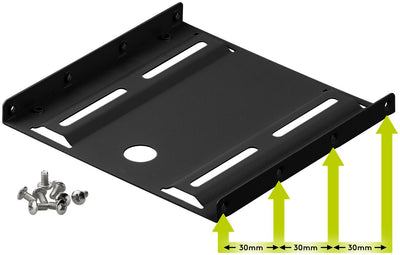 Goobay 93990 datorväskdelar Universal Monteringsfäste för HDD