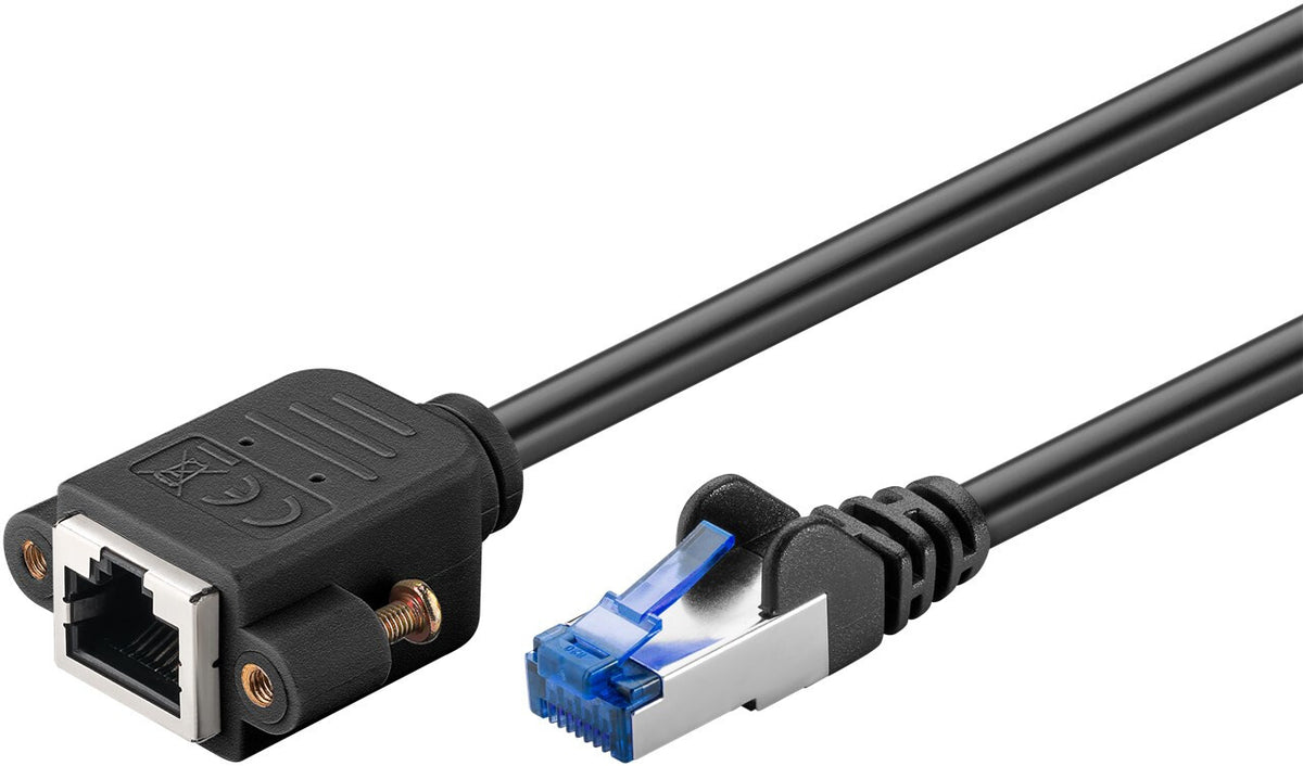 Goobay 65645 nätverkskablar Svart 5 m Cat6a S/FTP (S-STP)