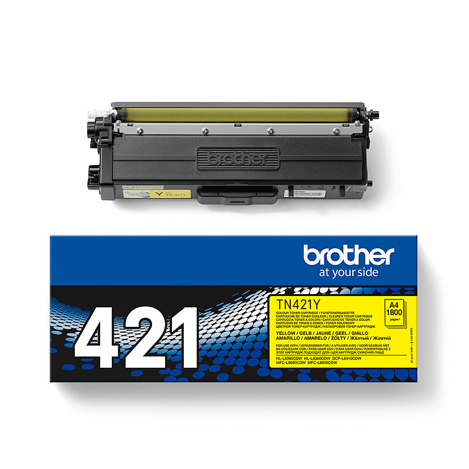 Brother TN-421Y Tonerkassett 1 styck Original Gul