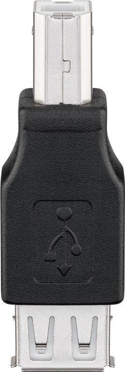 Goobay 50291 kabelomvandlare (hane/hona) USB B USB A Svart