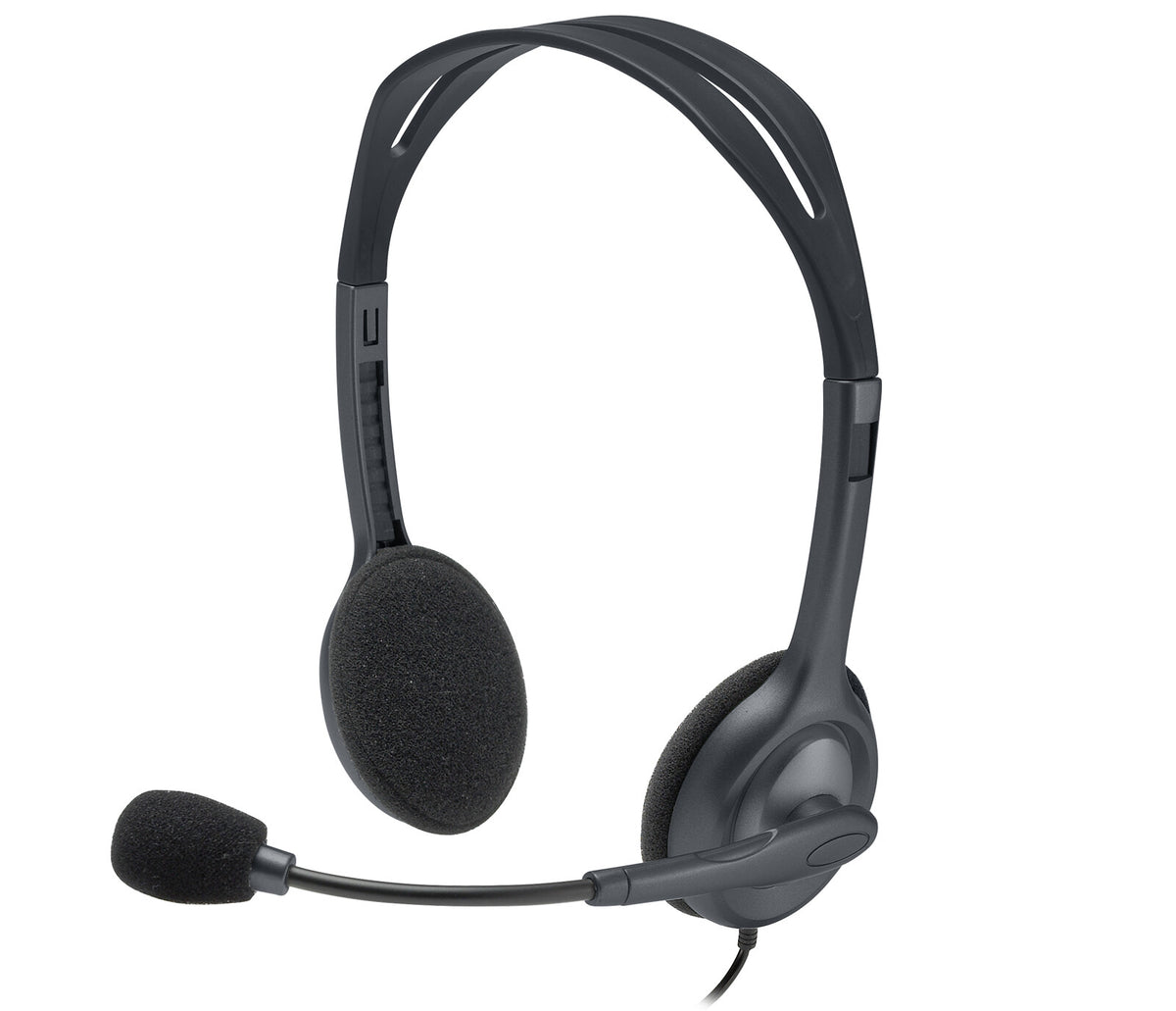 Logitech 981-000593 hörlur och headset Kabel Huvudband Kontor/callcenter Grå