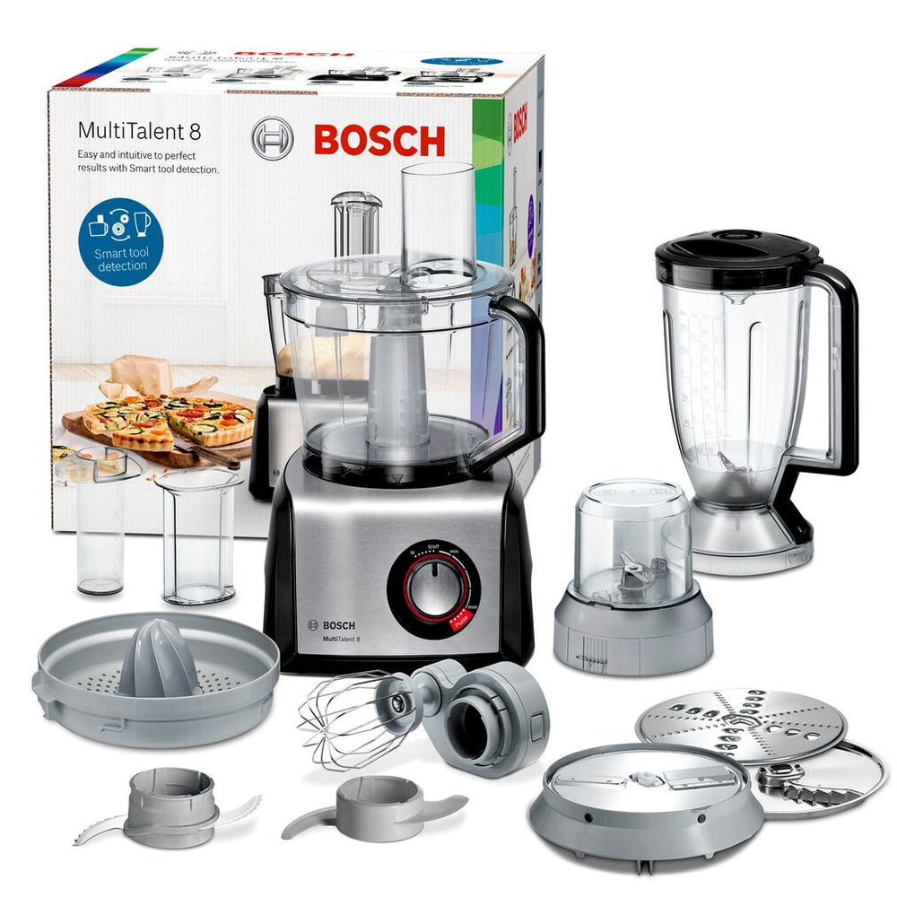 Bosch MC812M844 matberedare 1250 W 3,9 l Svart, Rostfritt stål