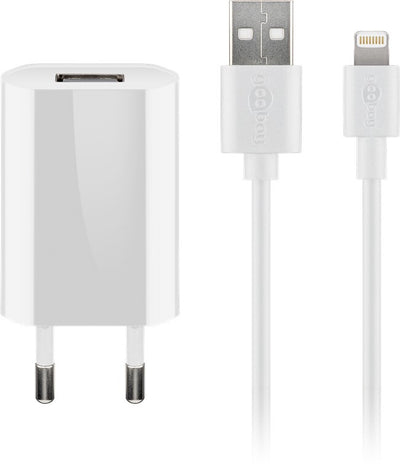 Goobay 44978 mobilladdare Mobiltelefon, Smartphone Vit AC inomhus