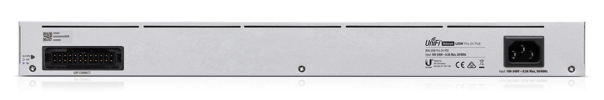 Ubiquiti UniFi Pro 24-Port PoE hanterad L2/L3 Gigabit Ethernet (10/100/1000) Strömförsörjning via Ethernet (PoE) stöd 1U Silver