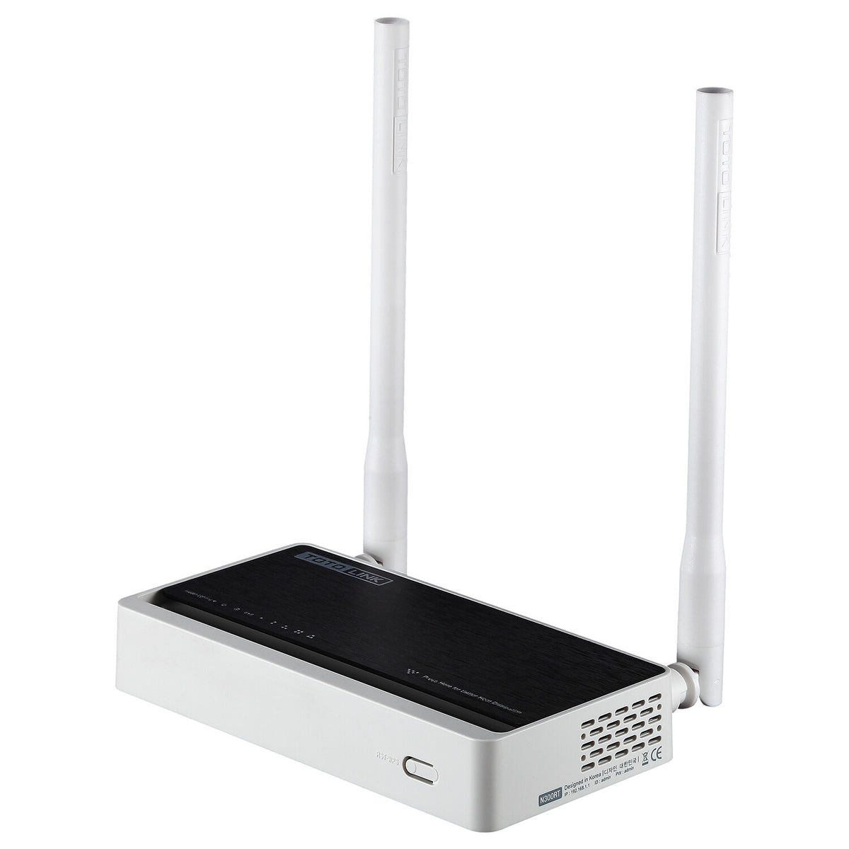 TOTOLINK N300RT trådlös router Snabb Ethernet Singel-band (2,4 GHz) Svart, Vit