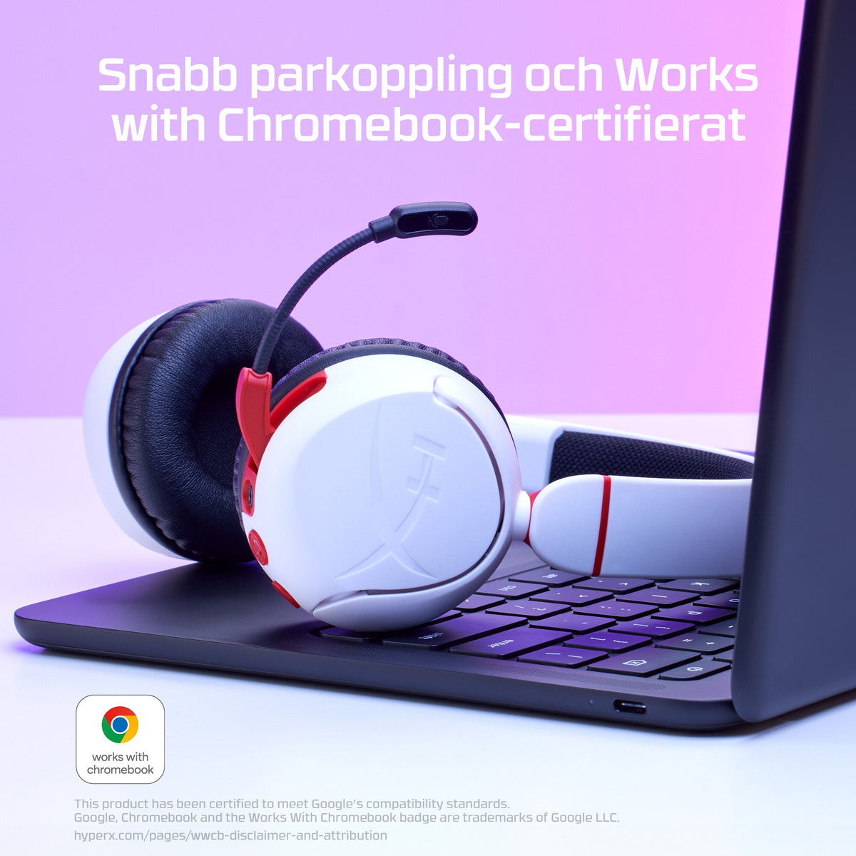 HyperX Cloud Mini - Wireless Gaming Headset (vitt)