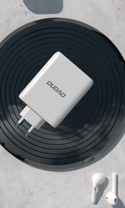 DUDAO A140 140W GaN Adapter Universal Vit AC Snabb laddning inomhus