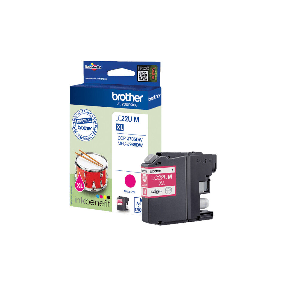Brother LC22UM bläckpatroner 1 styck Original Magenta