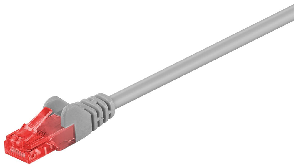 Goobay 68454 nätverkskablar Grå 2 m Cat6 U/UTP (UTP)