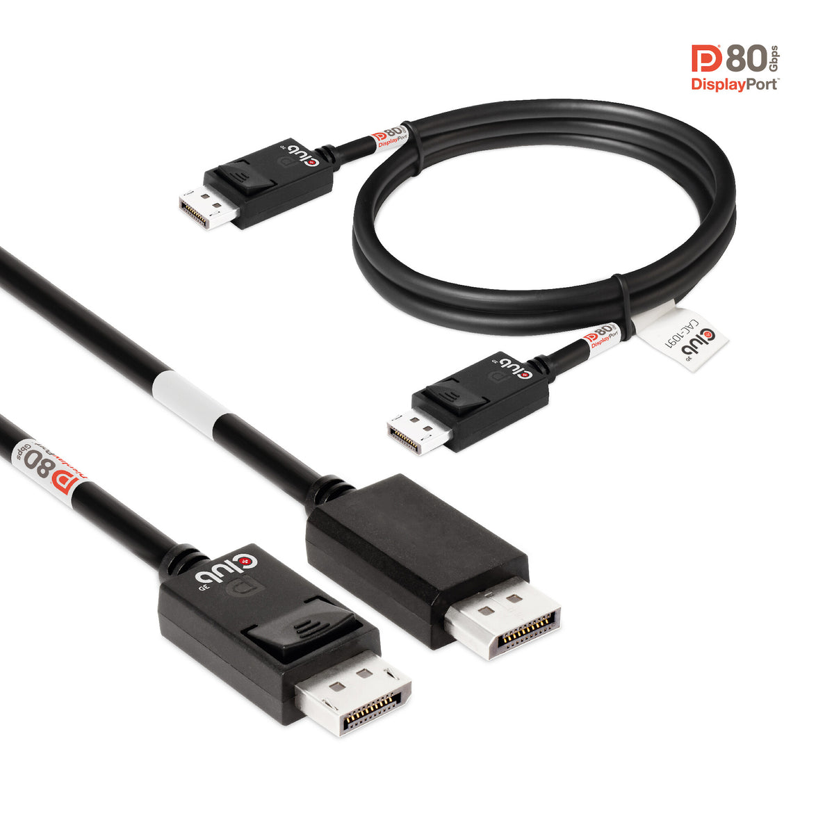 CLUB3D CAC-1091 DisplayPort-kabel 1,2 m Svart