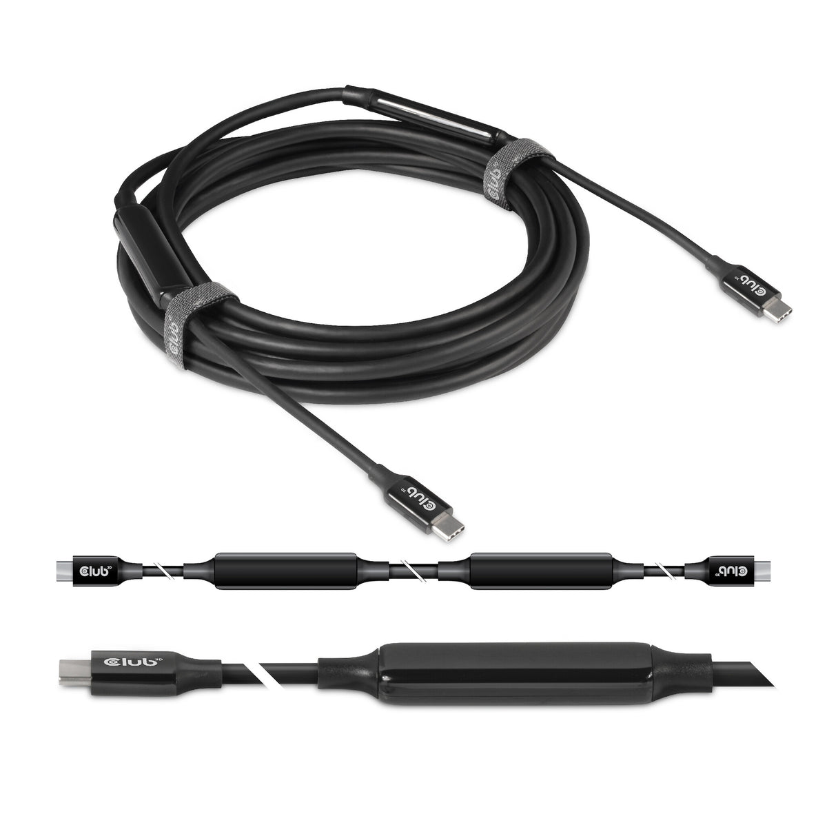 CLUB3D CAC-1535 USB-kablar USB 3.2 Gen 2 (3.1 Gen 2) 5 m USB C Svart