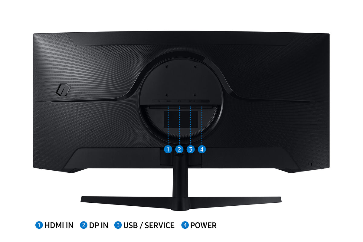 Samsung G55T platta pc-skärmar 86,4 cm (34") 3440 x 1440 pixlar UltraWide Quad HD LED Svart
