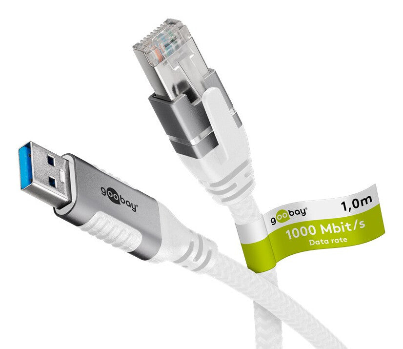 Goobay 74161 nätverkskablar Vit 5 m Cat6 F/UTP (FTP)