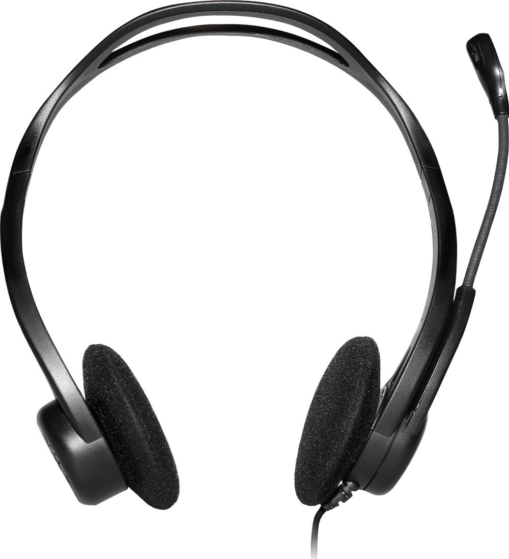 Logitech 981-000100 hörlur och headset Kabel Huvudband Samtal/musik USB Type-A Svart