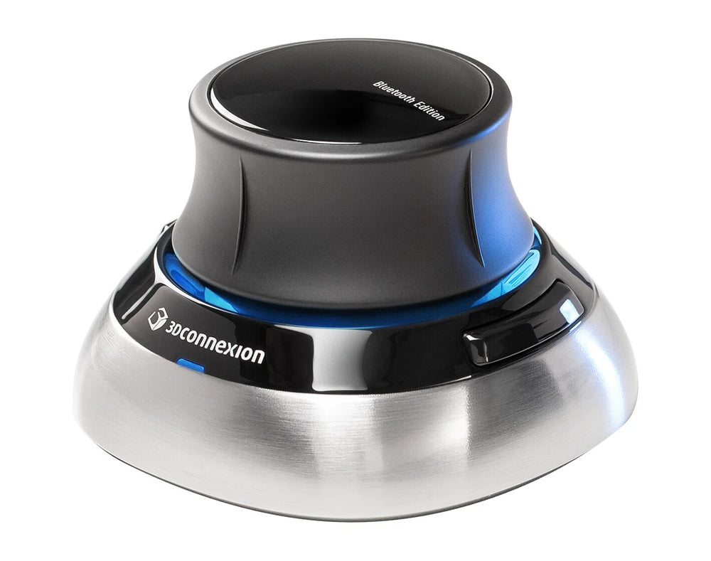 3Dconnexion SpaceMouse datormöss Kontor RF Wireless + Bluetooth + USB Type-A 6DoF