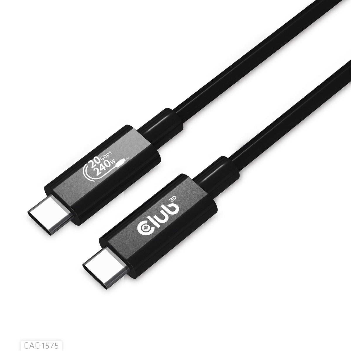 CLUB3D CAC-1575 USB-kablar USB4 Gen 2x2 2 m USB C Svart