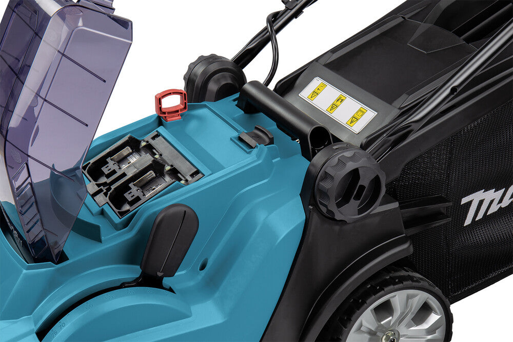 Makita DLM382PM2 gräsklippare Batteri Svart, Blå