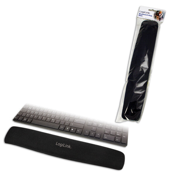 LogiLink ID0044 handledsstöd Nylon, Polyuretan, Silikon Svart
