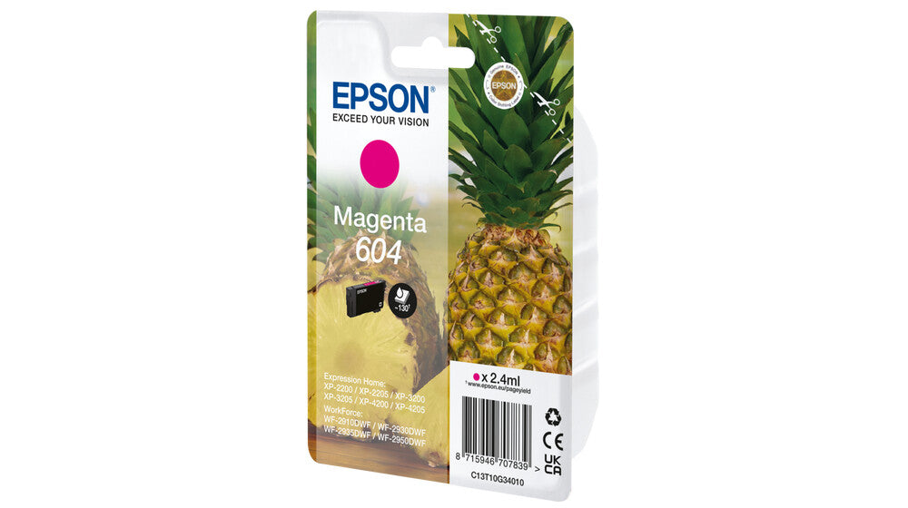 Epson 604 bläckpatroner 1 styck Kompatibel Standardavkastning Magenta