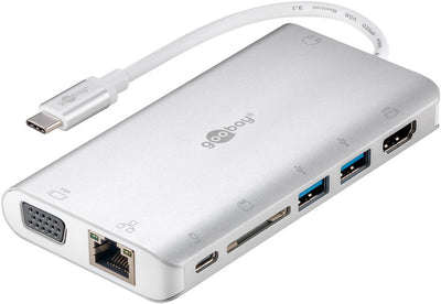 Goobay 49850 gränssnittshubbar USB Type-C 5000 Mbit/s Silver