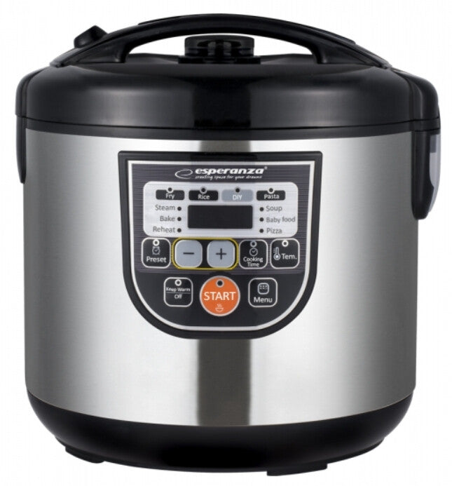 Esperanza EKG011 multicooker 5 l 860 W Svart, Rostfritt stål