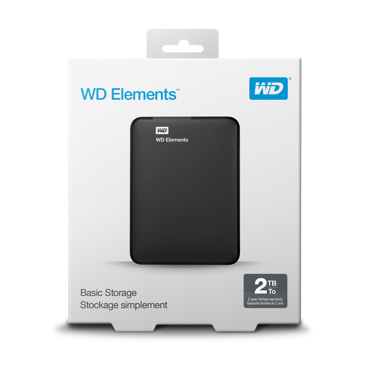 Western Digital WD Elements Portable externa hårddiskar 2 TB Svart
