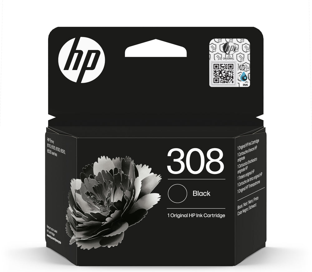 HP 308 svart originalbläckpatron EU
