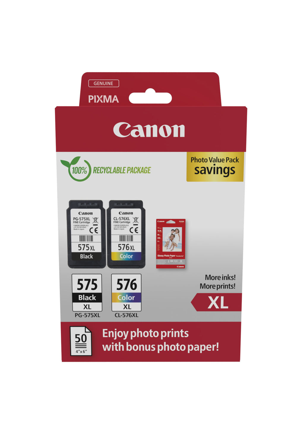 Canon 5437C006 bläckpatroner 2 styck Original Hög (XL) avkastning Svart, Cyan, Magenta, Gul