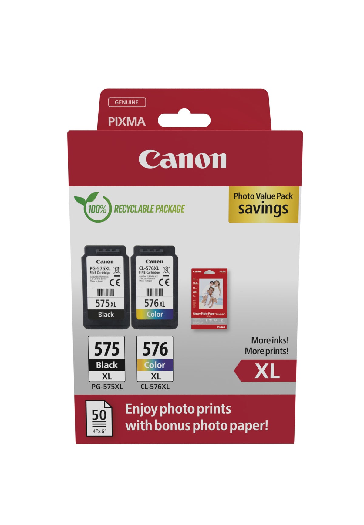Canon 5437C006 bläckpatroner 2 styck Original Hög (XL) avkastning Svart, Cyan, Magenta, Gul