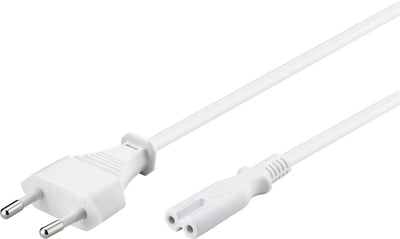 Goobay 51326 strömkablar Vit 1,5 m Strömkontakt typ C C7 coupler