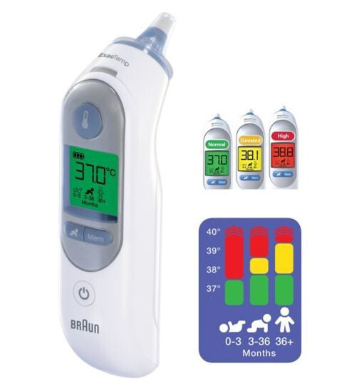 Braun ThermoScan 7 Fjärravkänning Vit Öra