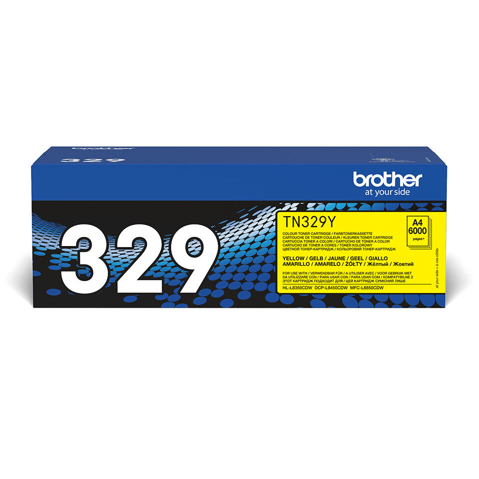 Brother TN-329Y Tonerkassett 1 styck Original Gul