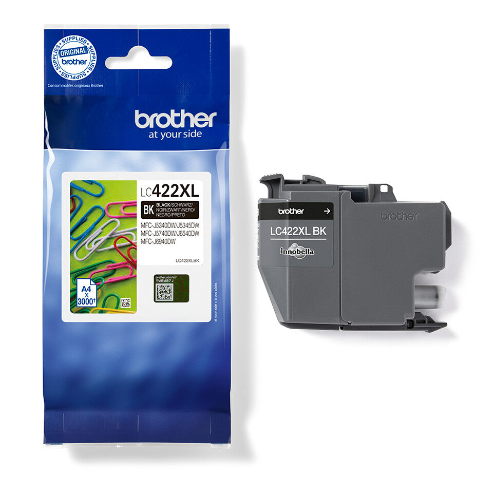 Brother LC422XLBK bläckpatroner 1 styck Original Svart
