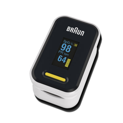 Braun YK-81CEU pulsoximetrar Svart, Rostfritt stål