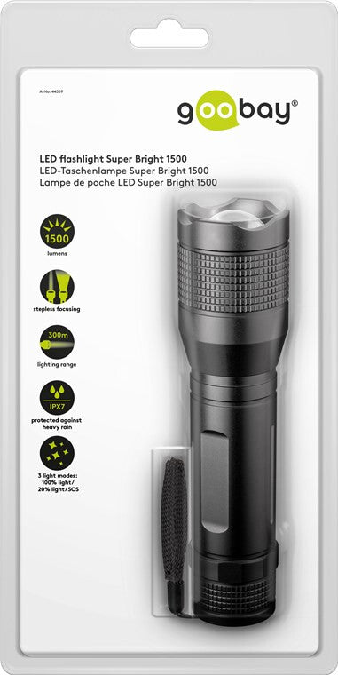 Goobay 44559 ficklampor Svart Universal ficklampa LED